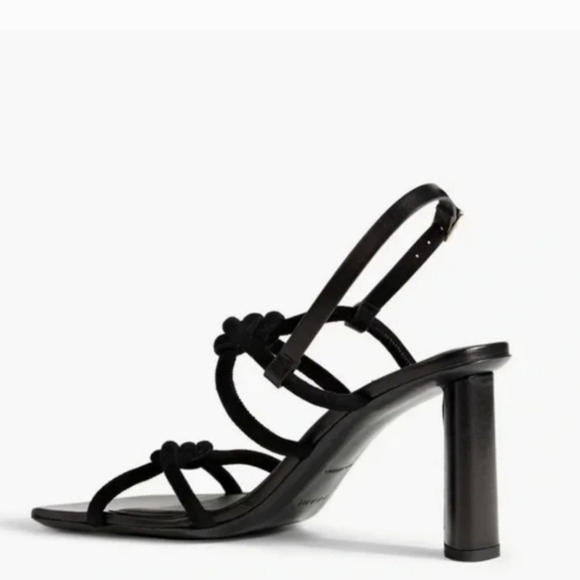 FRAME LE HENDRICKS black Suede Sling Back Heels Size 8 - Picture 2 of 16